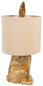 Gold RABBIT dekor lampa k Veľkej noci