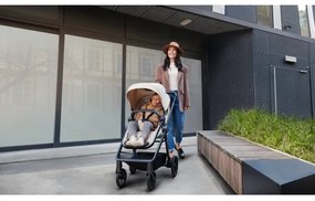 KINDERKRAFT - Kombinovaný kočík 4v1 NEWLY Classic beige + autosedačka MINK PRO