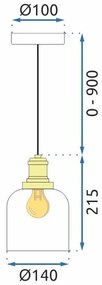 Stropní svítidlo Elegancia bílé/zlaté