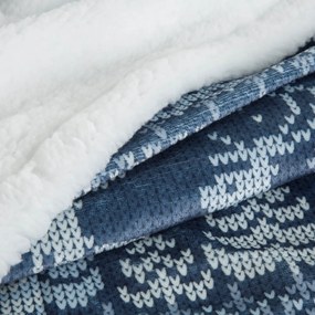 EUROFIRANY CHLPATÁ VIANOČNÁ DEKA NORDIC2 150X200 CM VZOROVANÁ