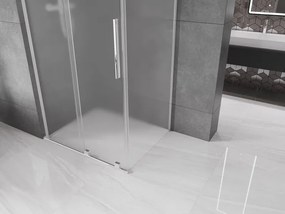 Mexen Velar L, sprchový kút s posuvnými dverami 120 x 75 cm, 8mm sklo námraza, chrómová, 871-120-075-33-01