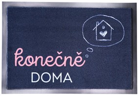 Rohožka Konečne DOMA 40x60 cm, 40x60, modrá, Mercury Flooring