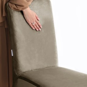 Sivobéžový napínací poťah na stoličku 48 cm Sento – Restilo