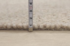 Avanti Metrážny koberec Alfawool 88 béžový - Kruh s obšitím cm