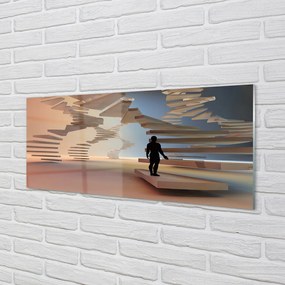 Obraz na akrylátovom skle Schody 3d 120x60 cm