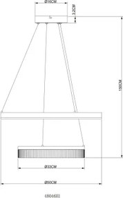 Globo 48046H1 - LED luster na lankách ZARA LED/30W/230V 3000K