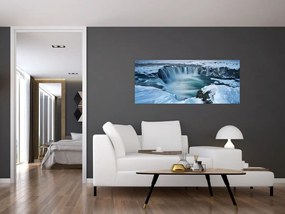 Obraz - Vodopád Bohov, Island (120x50 cm)