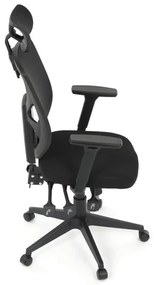 Autronic BONTEC Kancelárska stolička, asynchrónny mechanizmus, čierna, KA-Q8250 BK Farba: Čierna