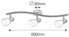 Svietidlo Rabalux Soma 6303, 3 svetlá