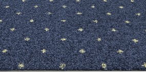 ITC, Metrážny koberec Akzento New 78, záťažový, na mieru, šíře 4m, modrá, ab (mriežka), chodba / predsieň