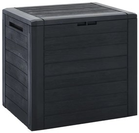 vidaXL Záhradný úložný box antracitový 58,5x46x55 cm polypropylénový