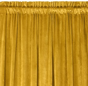 ZATEMŇOVACÍ ZÁVES NA PÁSKE ROSA 140X270 CM HORČICOVÁ