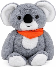 LEAN Toys Medvedík Koala – plyšová terapeutická hračka s váhou 1,3 kg, sivá, 35 cm