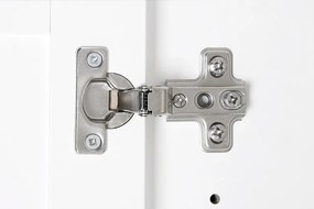 Vysoká vitrína Landwood, biela