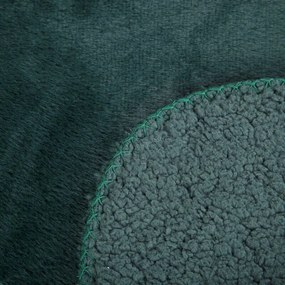 Dekorstudio Kožušinový prehoz na posteľ NINA - tmavozelený Rozmer prehozu (šírka x dĺžka): 170x210cm