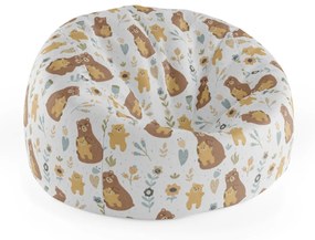 Sablio Sedací vak Cocoon Medvede - 75 x 45 x 35 cm