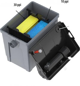 Prietokový filtračný set Heissner s čerpadlom 3300 l/h, UV 9W, do 10 m³ FPU10100-00