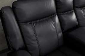 Rohová sedacia súprava Relax 47590 Hollywood - Čierna  - Komfort-nábytok