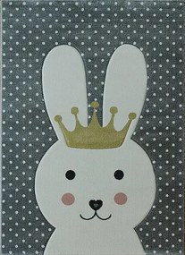 Berfin Dywany, Kusový koberec Smart Kids 22414 Grey, 120x180, šedá, detská izba