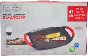 Grilovací plát Royalty 47x29 cm, hladký