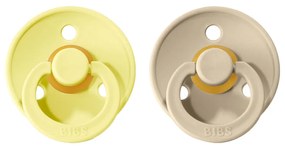 BIBS Colour cumlíky, kaučuk 2ks - veľkosť 1 - Sunshine Sand