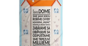 Sablio Uterák V tomto dome - 30x50 cm