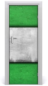 Samolepiace fototapety na dvere zelená múr 75x205 cm