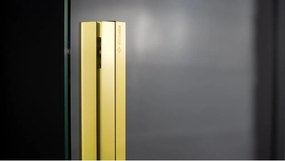 Deante Sprchová zastena Walk-in Prizma, posuvná - KTJ Z32R 120 cm, zlatá lesk - bez vaničky