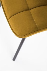 Jedálenská stolička SAM – látka, viac farieb Žltá