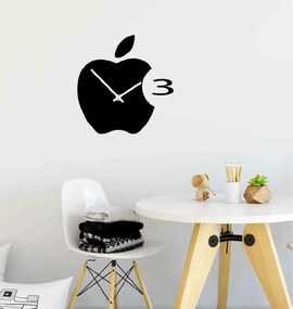 SENTOP | Nástenné hodiny plastové do kuchyne APPLE, 35x35 cm l 3D hodiny X0021-HEU- analógové