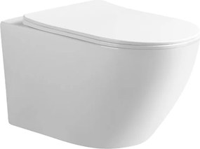 BPS-koupelny Závesná WC misa so SoftClose sedadlom HYD-4147, biela