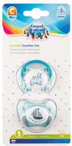 Sada anatomických cumlíkov, 6 - 18 m, Canpol Babies - Wild heart, Lodička