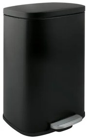 Spirella Spirella pedálový odpadkový kôš akira matná čierna oceľ soft-close 12 l 10.21563