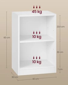 Set dvoch nočných stolíkov LET866WB01 (2 ks)