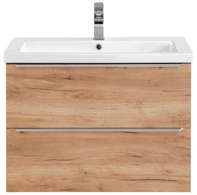 Kúpeľňová závesná skrinka pod umývadlo KAPA dub zlatý 80 cm