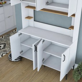 Skriňa Javy Walnut and White