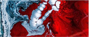 Obraz abstraktných škvŕn (120x50 cm)