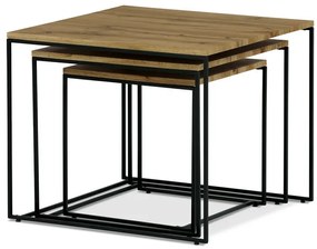 Autronic BONTEC Konferenčný stolík 60x60cm, mdf, divoký dub, AF-3008 OAK Farba: Hnedá