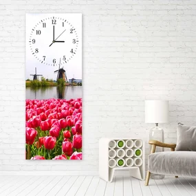 Gario Hodiny na stenu Holandská krajina Rozmery: 40 x 118 cm
