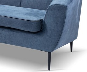 Trojmiestna pohovka Olivio, modrá látka