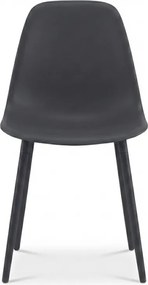 Jedálenská stolička OSAKA plastová, antracitová