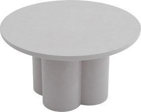 Okrúhly konferenčný stolík Cylindus 80 cm - svetlosivý