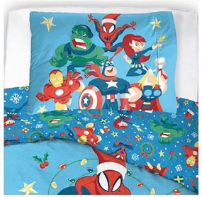 Detské obliečky Avengers Vianočná Jazda 140x200/70x90 cm