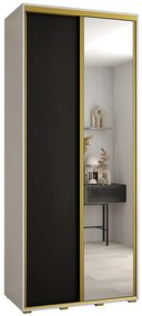 Skriňa 45 Canaris 3 110 biela/čierna/gold