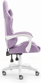 Herné kreslo HC-1000 Purple - zamatová látka