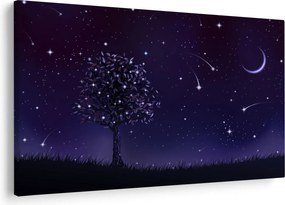 Obraz - Noc zachytená ilustrácou (90x60 cm)