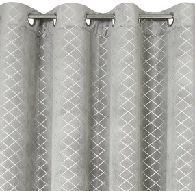 ZATEMŇOVACÍ ZÁVES NA KRÚŽKOCH KARINA 1 140X250 CM SIVÁ