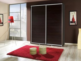 Šatníková skriňa Peldon 155 (wenge). Akcia -18%. Vlastná spoľahlivá doprava až k Vám domov. 612074