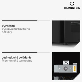 Klarstein IceAge 88, mraznička, 88 l, energet. trieda E, 2 úrovne, termostat, sklenená predná časť