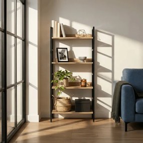 Policový regál hnedý GD-314 OAK